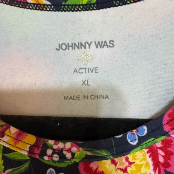 Johnny Was Bee Active Cantero SET. High Waist Criss Cross Leggings & Crop Top XL - Picture 6 of 7